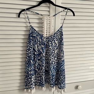 Lilly Pulitzer Pineapple Spaghetti Strap Tank Top